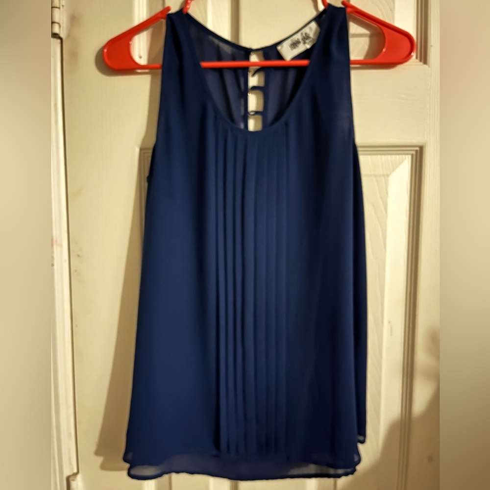 Navy Blue Hippie Love Blouse